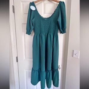 Hill House Louisa Nap Dress - Green, New With Tags
